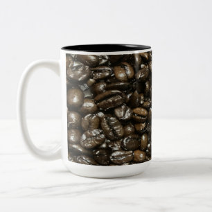 Coffee Beans Two-Tone Coffee Mug