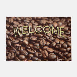 Coffee Beans Welcome Doormat
