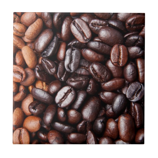 Coffee Beans - whole light and dark roasted Tile (Front)