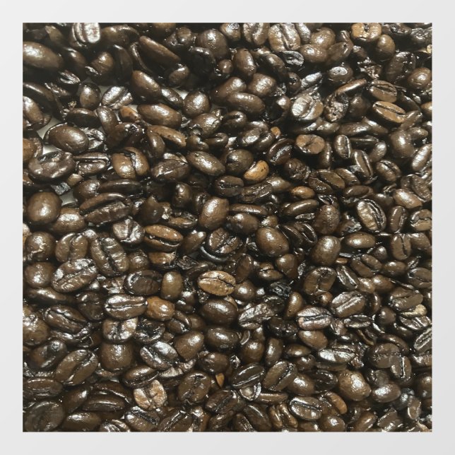 Coffee Beans Window Cling (Sheet)