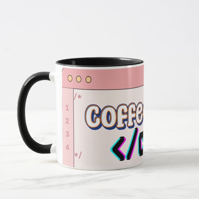 Coffee Before Code Mug – Funny Programmer Cup (Left)