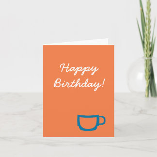 Coffee Birthday Card
