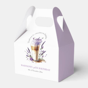 Coffee Birthday Latte Fun Personalized Thank you Favor Box