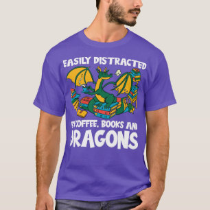 Coffee Books And Dragons T-Shirt