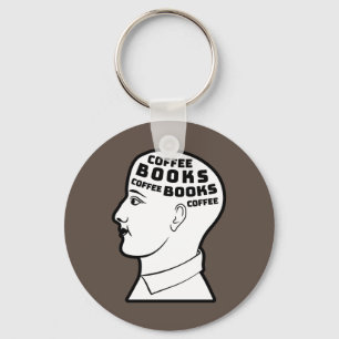Coffee & Books Keychain