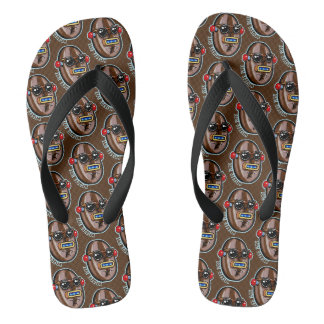 Coffee Bot Flip Flops