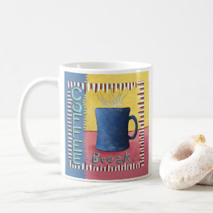 Coffee Break Café Lover à deux tons café Mug