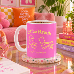 Coffee Break Coughy Brake - Personalized Funny  Mug