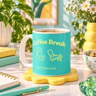 Coffee Break/Coughy Brake - Personalized Funny Mug