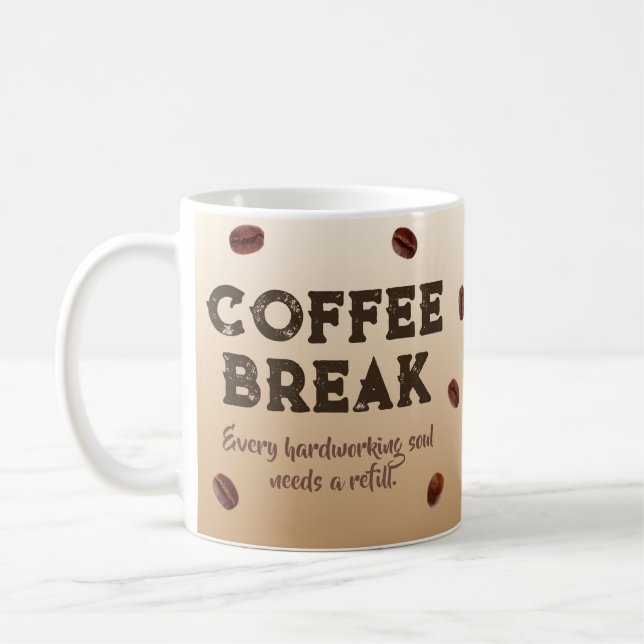 Coffee Break – customizable Mug (Left)