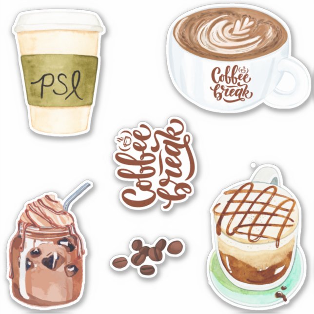 Coffee break Cute image Calligarphy Scrapbook (Front)