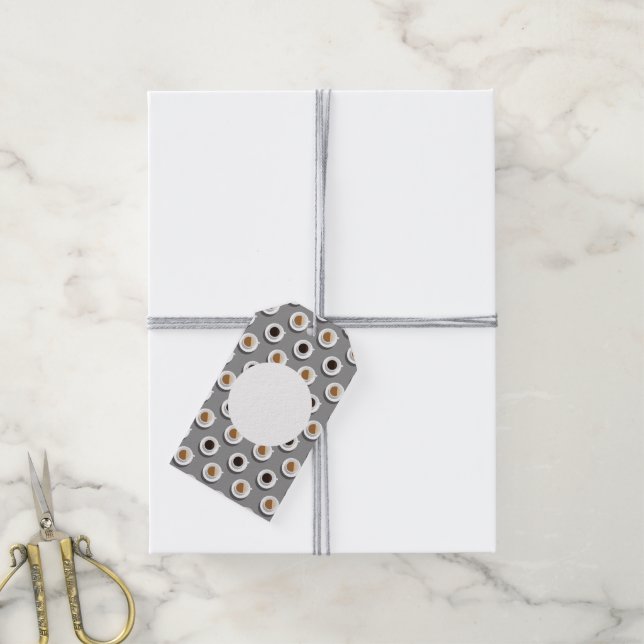 Coffee break. gift tags (With Twine)