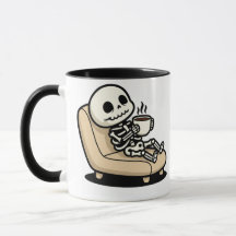 Coffee Break – Grim Reaper Dark Humor Coffee