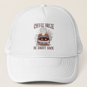 Coffee Break - Halloween Theme Trucker Hat