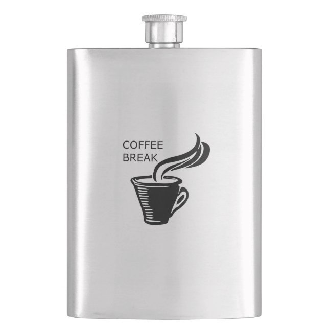 Coffee Break Hip Flask (Front)