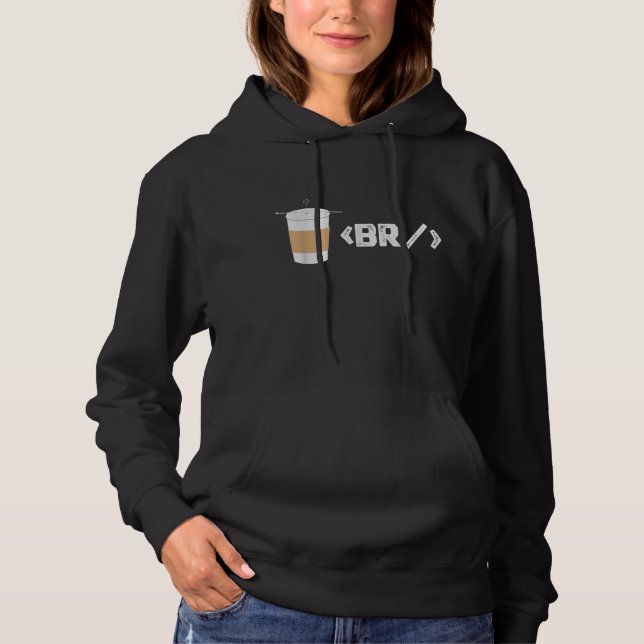 Coffee Break - Software Developer - Computer Codin Hoodie (Front)