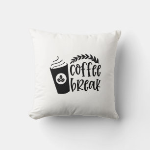 Coffee Break Throw Pillow