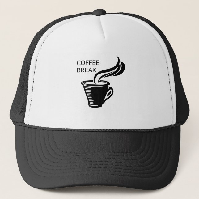 Coffee Break Trucker Hat (Front)
