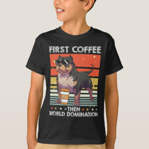 Coffee Breed Dog - Pet American Bully  T-Shirt