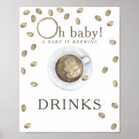 Coffee brewing baby shower Drinks