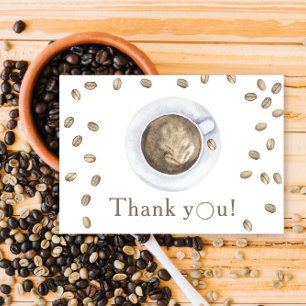 Coffee brewing Baby shower Thank you  Card