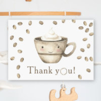 Coffee brewing Baby shower Thank you