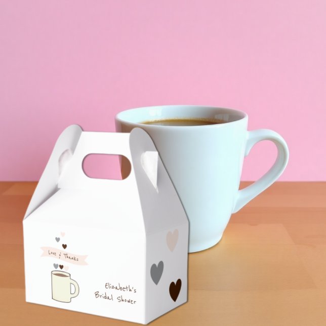 Coffee Bridal Shower Favor Box (Creator Uploaded)