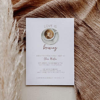 Coffee Bridal Shower Invitation