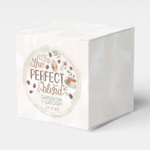 Coffee Bridal Wedding Shower The Perfect Blend Favor Box