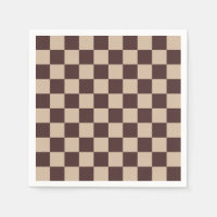 Coffee Brown Chequerboard