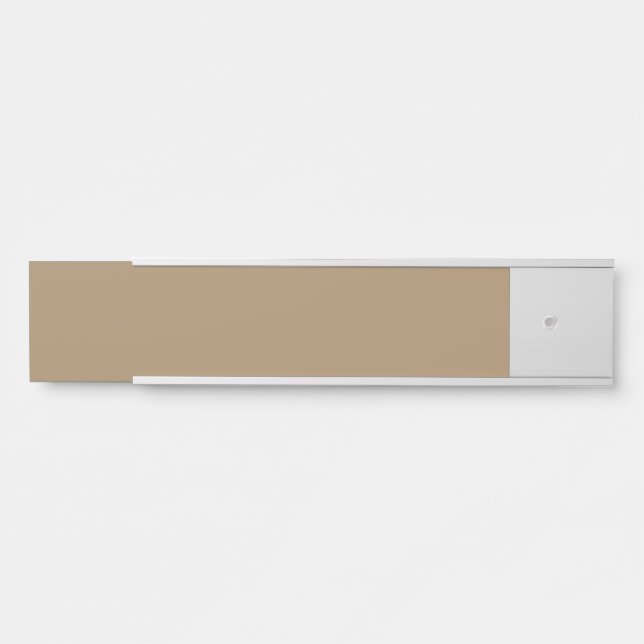 Coffee Brown Custom Name Plate (Front)