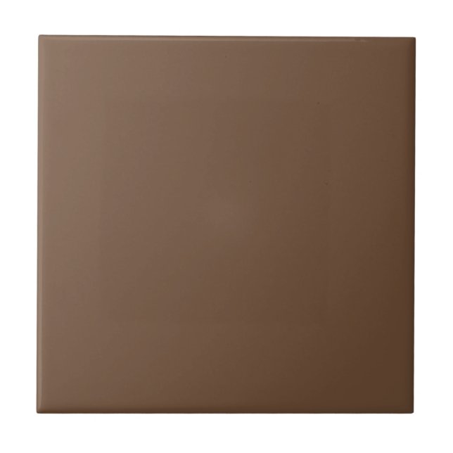 Coffee Brown Solid Color Tile (Front)