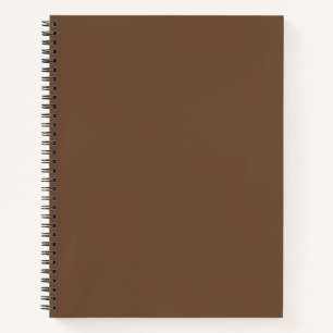 Coffee Brown Solid Colour Notebook
