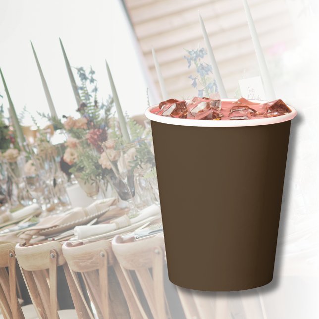 Coffee Brown Solid Colour Paper Cups (Creator Uploaded)