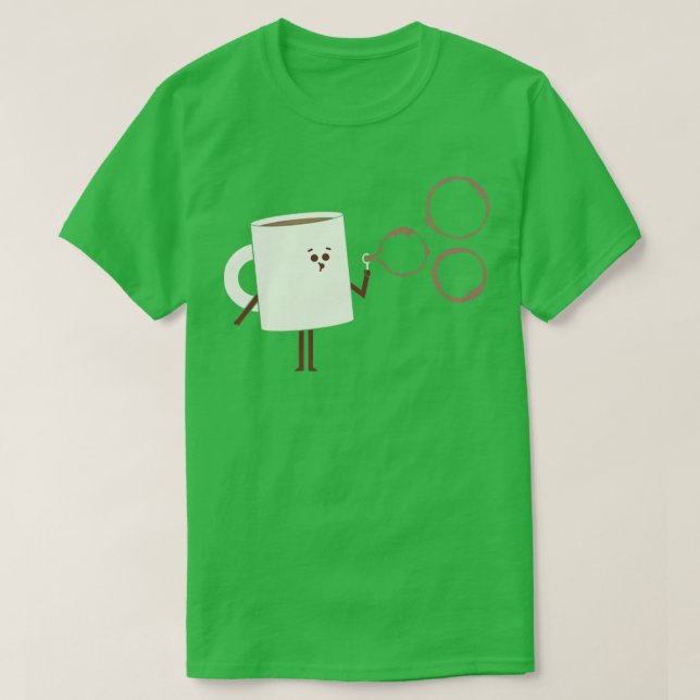 Coffee Bubbles T-Shirt (Design Front)
