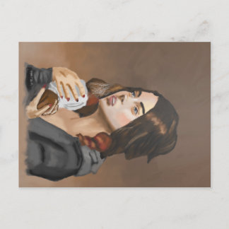 Coffee Bun Postcard