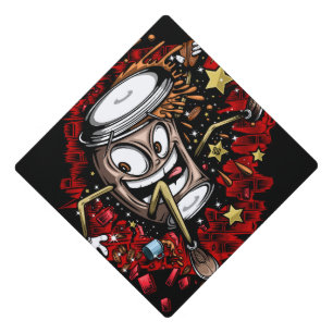 Coffee Burst Graduation Cap Topper