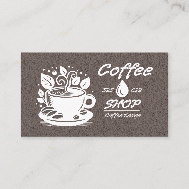coffee business card (Front)