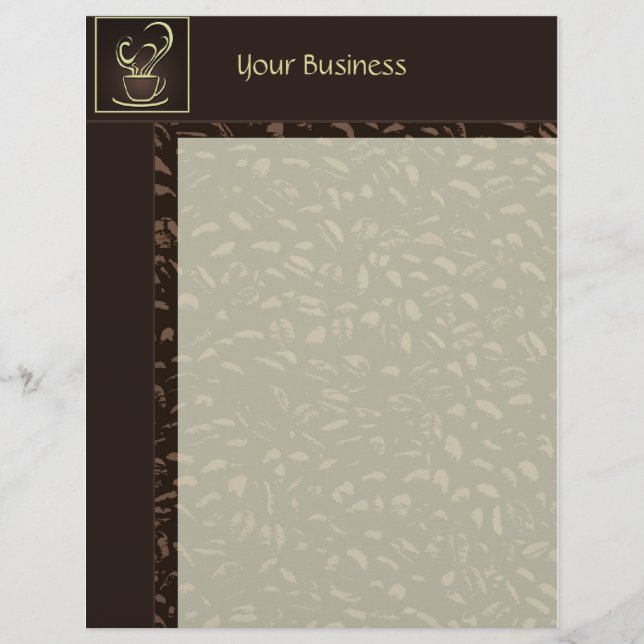 Coffee Business Letterhead Stationary (Front)