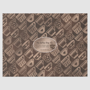 Coffee Business Mugs n Cups Brown Personalized Tissue Paper