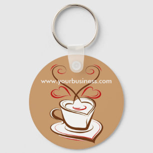 Coffee Business Promotional advertising keychain