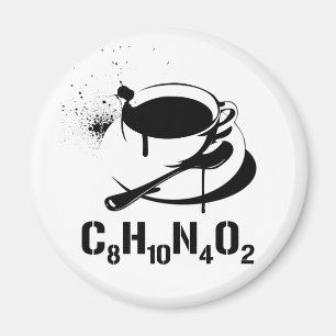 Coffee C8H10N4O2 Magnet