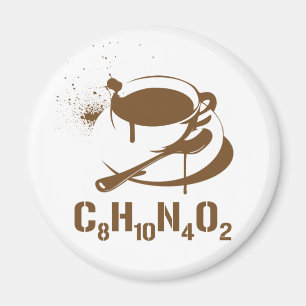 Coffee C8H10N4O2 Magnet