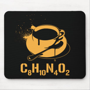 Coffee C8H10N4O2 Mouse Pad