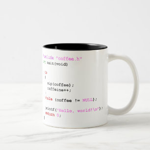 Coffee.c Programming Two-Tone Coffee Mug