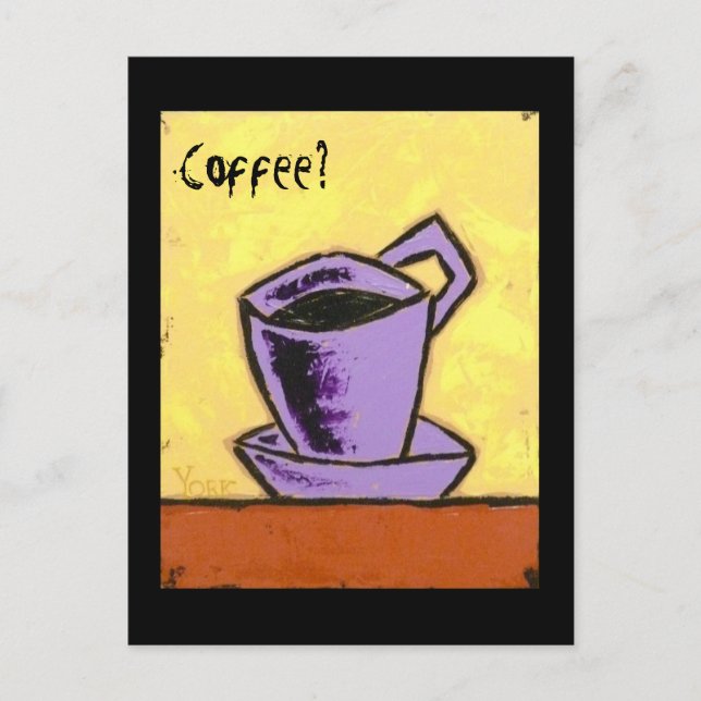 Coffee?  Call me postcard (Front)