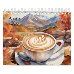 Coffee, Capaccino, Mountains Calendar