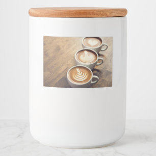 coffee capsule food jars label