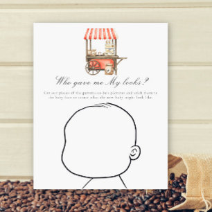 Coffee cart baby shower - Who gave me My looks?