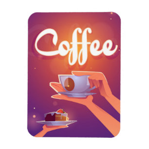 Coffee cartoon magnet